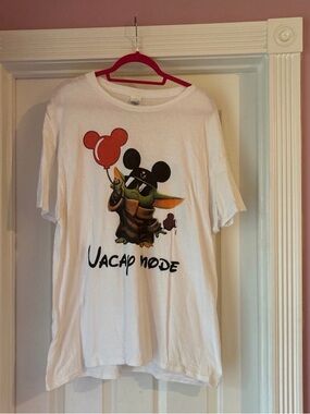 Gildan White Kids Tee with Green Character and Red Balloon Graphic